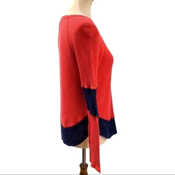 Free People Diamond Dozen Waffle Knit Thermal Top - Picture 6 of 11